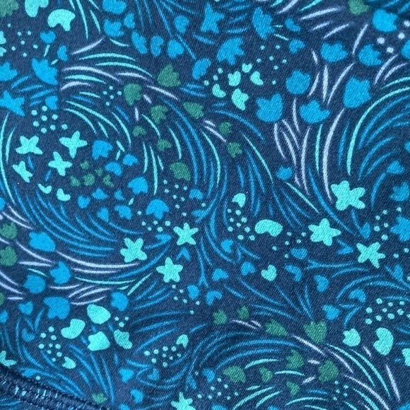 Zyia Active Abstract Floral Print Tight Legging • Blue Turquoise • size US 4 - Picture 7 of 10